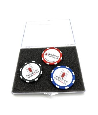 Poker Chip Ball Marker, Set of Three (Item #AC6010)
